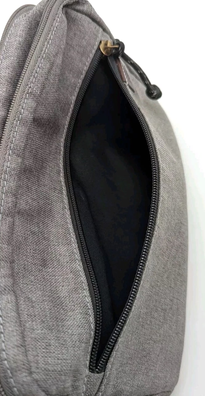 Fossil Travel Personal Organizer Bag Gray Electronics Gadgets 10" x 7" x 2" VGC