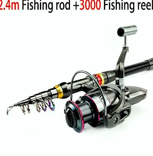 GHOTDA Telescopic Fishing Rod and Reel Combo 1.8-3.6m