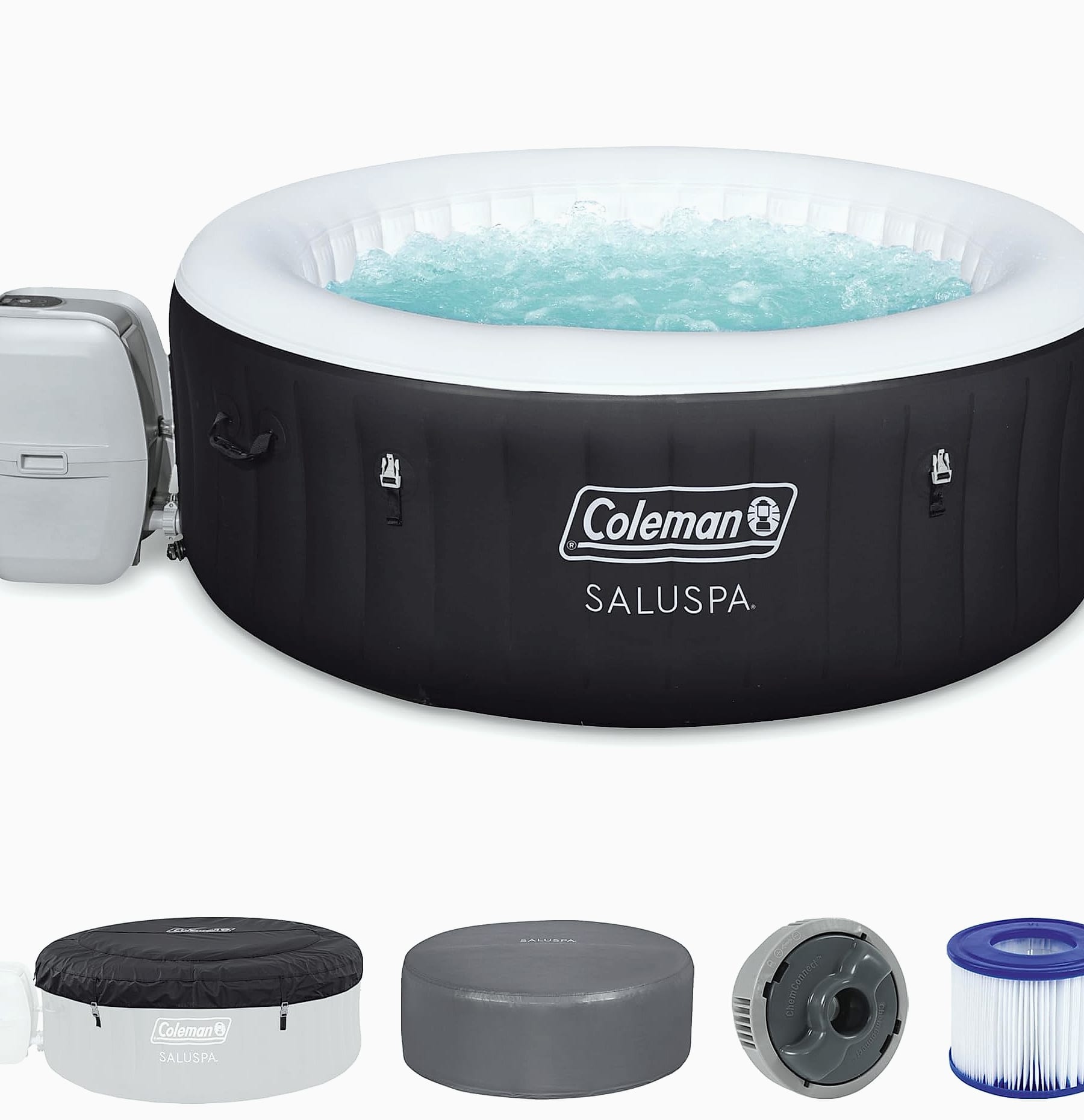 Coleman Miami 2-4 Person Inflatable Hot Tub with 120 AirJets