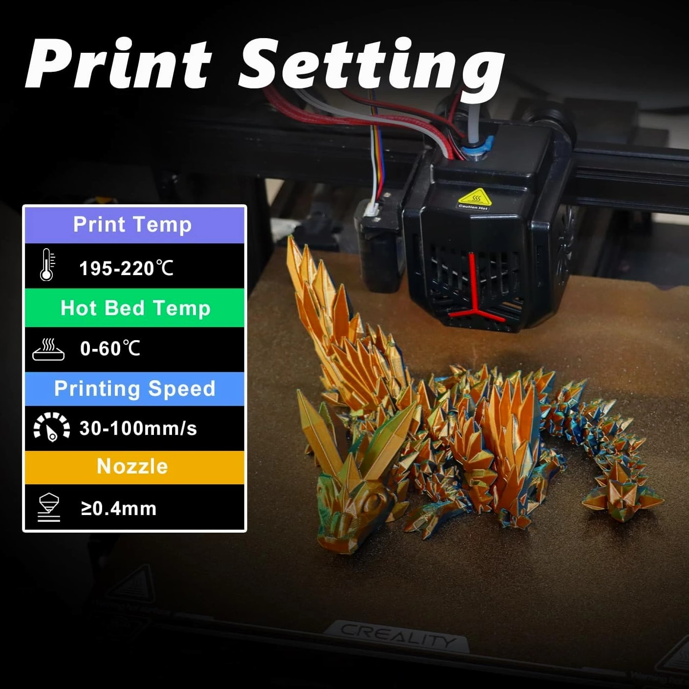 3D PLA Filament 1.75Mm Bundle - Tricolor 3D Printer Filament, Rainbow Silk