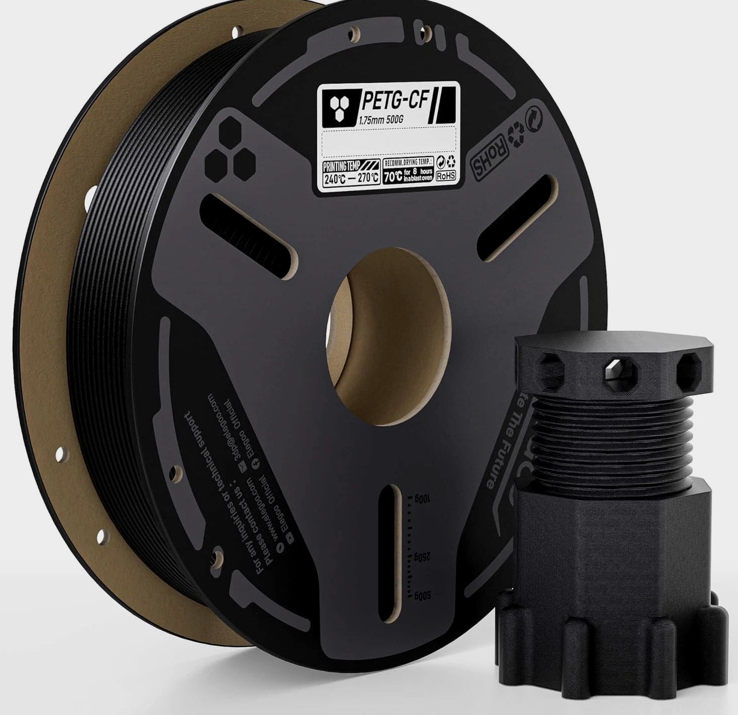3D Printer Filament PETG 1.75mm 1KG Dark Grey