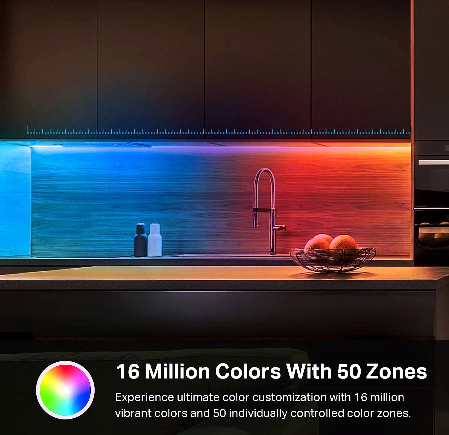 Kasa Smart KL420L5 LED Light Strip, 50 Color Zones RGBIC