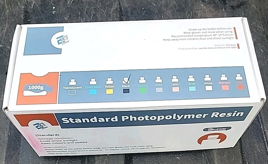 ELEGOO Photopolymer 3D Printer Rapid Resin, LCD UV-Curing Resin Grey (New)
