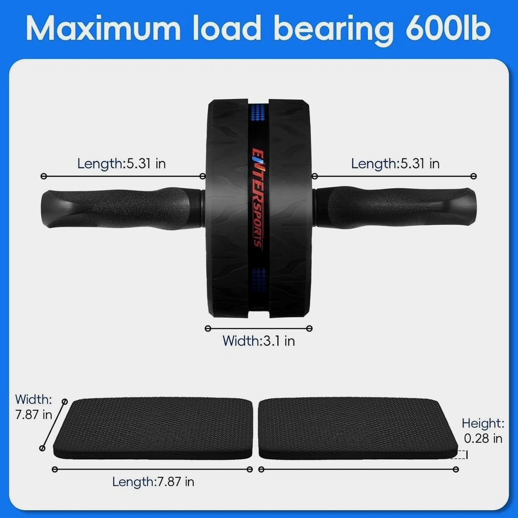 Ab Roller Wheel for Abs Workout - Abdominal Exercise Equipment with 2 Knee Pads