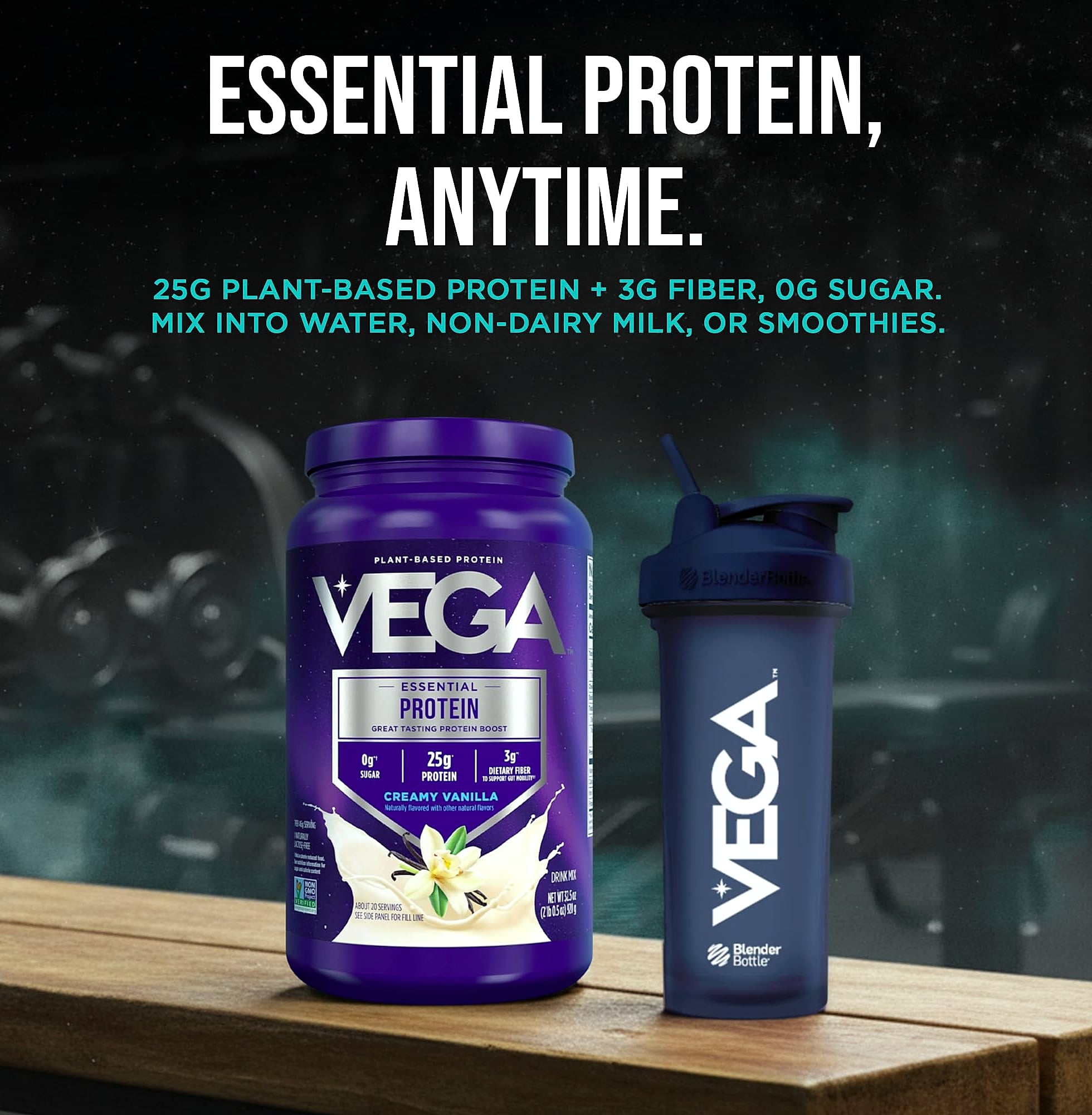 Vega Essential Protein Powder 25g Plant Based Vanilla