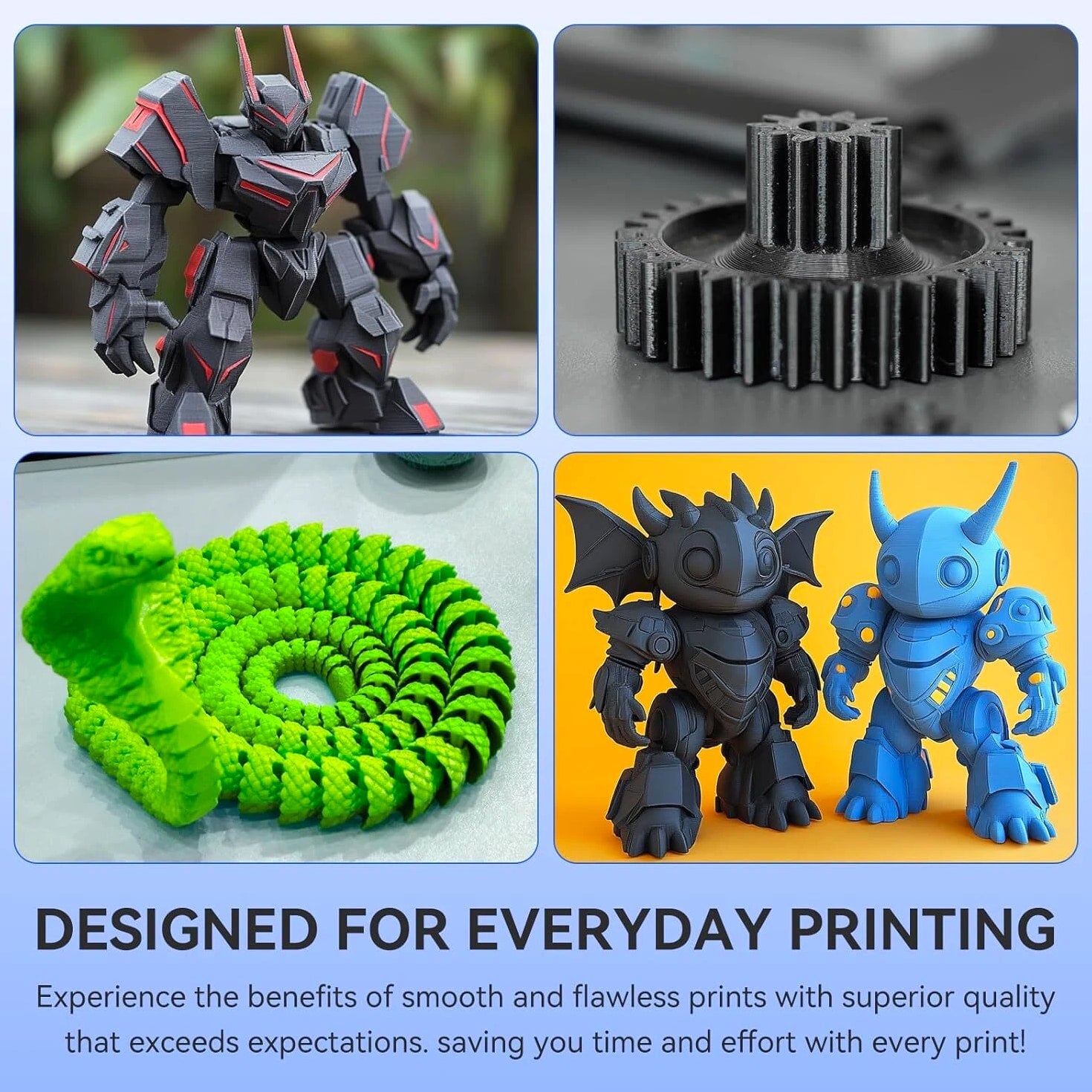 JAYO 5KG/10KG PETG Matte PLA PLA+ SILK ASA ABS 1.75mm 3D Printer Filament Lot