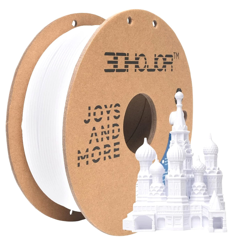 PLA Pro Filament 1.75mm, Cold White PLA Plus Filament, Odorless, Clog-Free 3D Printing
