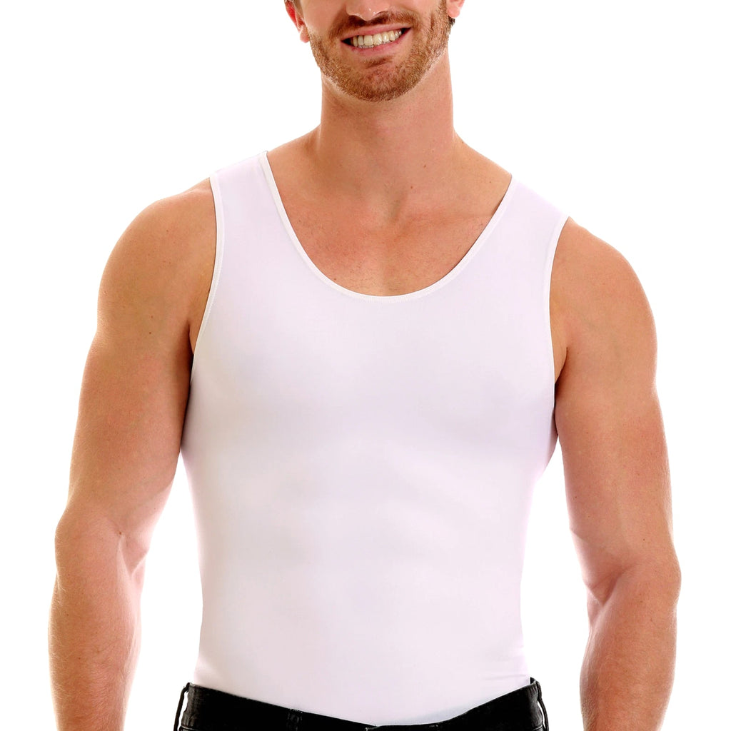 Insta Slim -Made in USA- Medium Compression Activewear Mens Tank-Top Undershirt