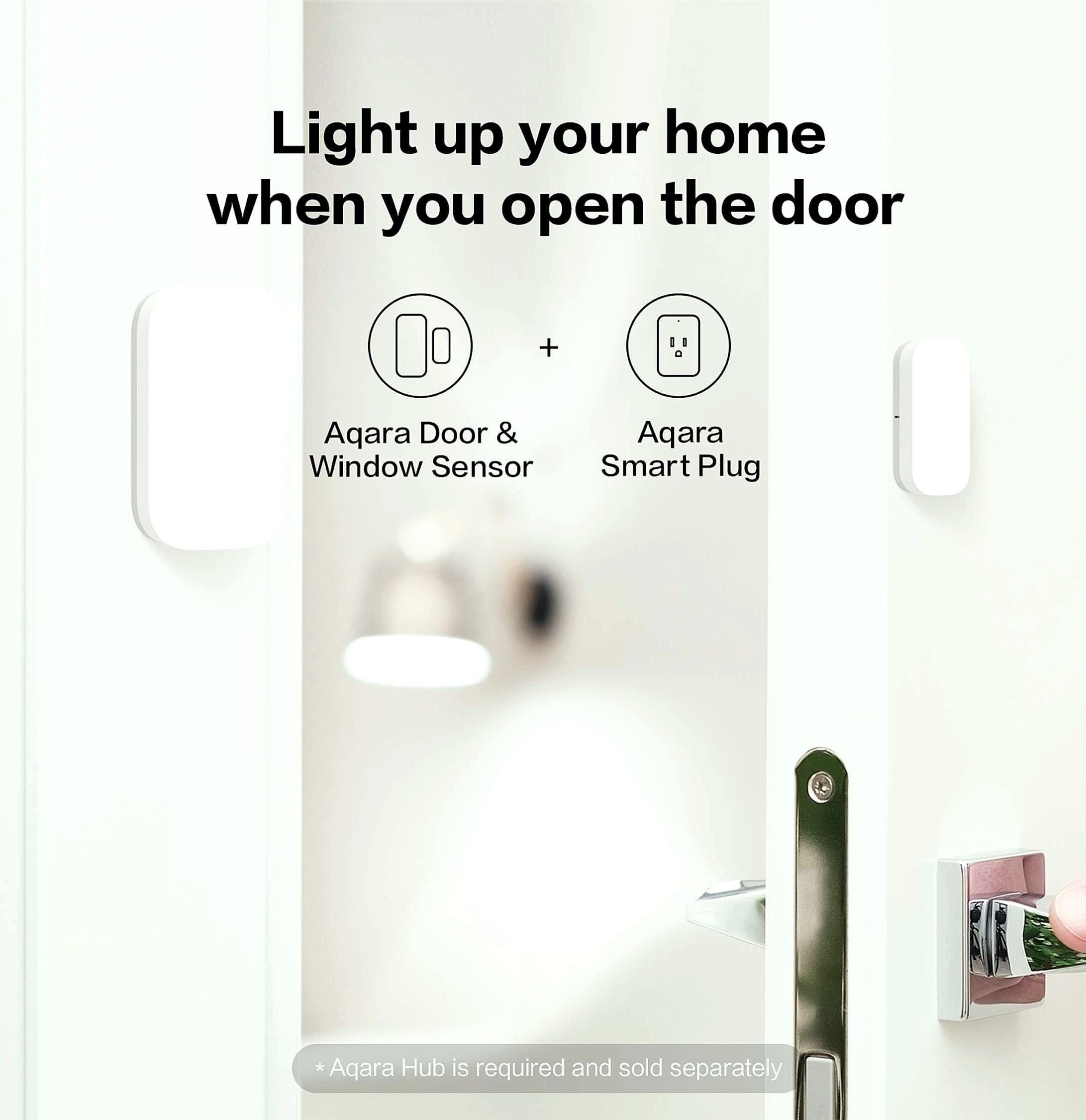 Aqara M100 Zigbee Hub with Door and Window Sensor Kit