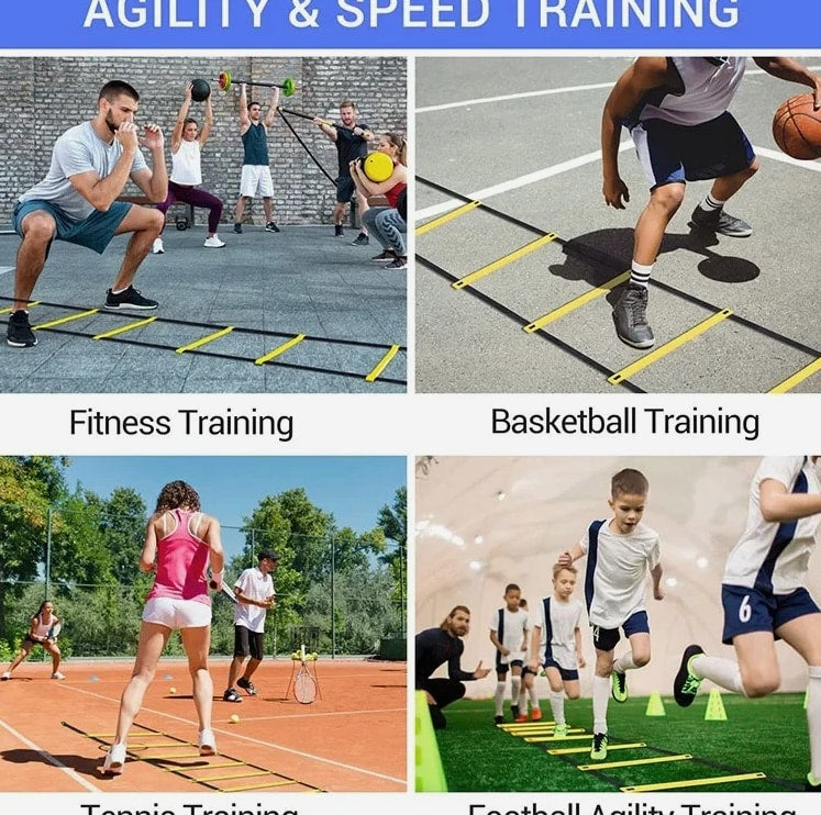 3m/5m  Agility Ladder Speed Training Equipment Nylon Straps for Sports & Fitness