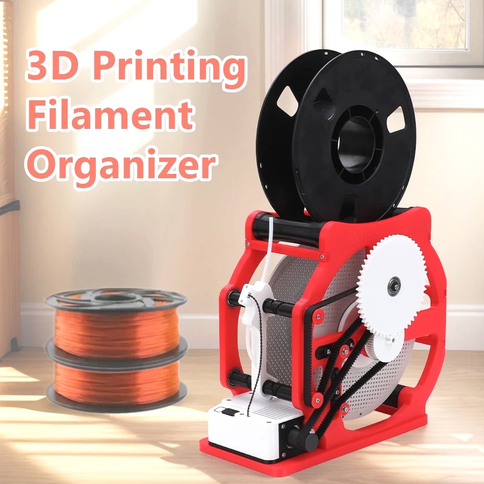3D Industrial Filament Respooler, Electric 3D Printer Winder Machine 1KG Capacity
