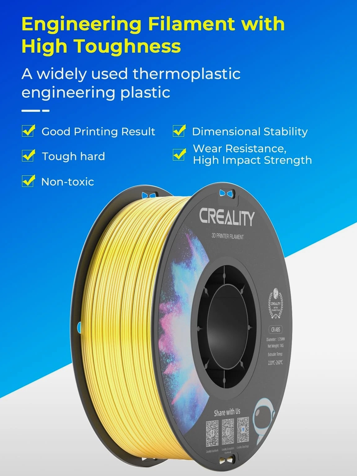 2 kg Black & White ABS Filament 1.75mm, 3D Printer Material Bundle, Excellent...