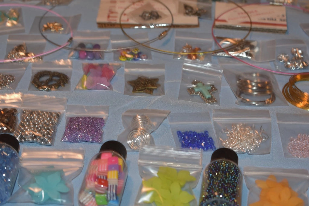 HUGE Lot Beads/Jewelry Making Supplies 50 'Bags' 100% NEW - UNIQUE LOTS! +XTRAS
