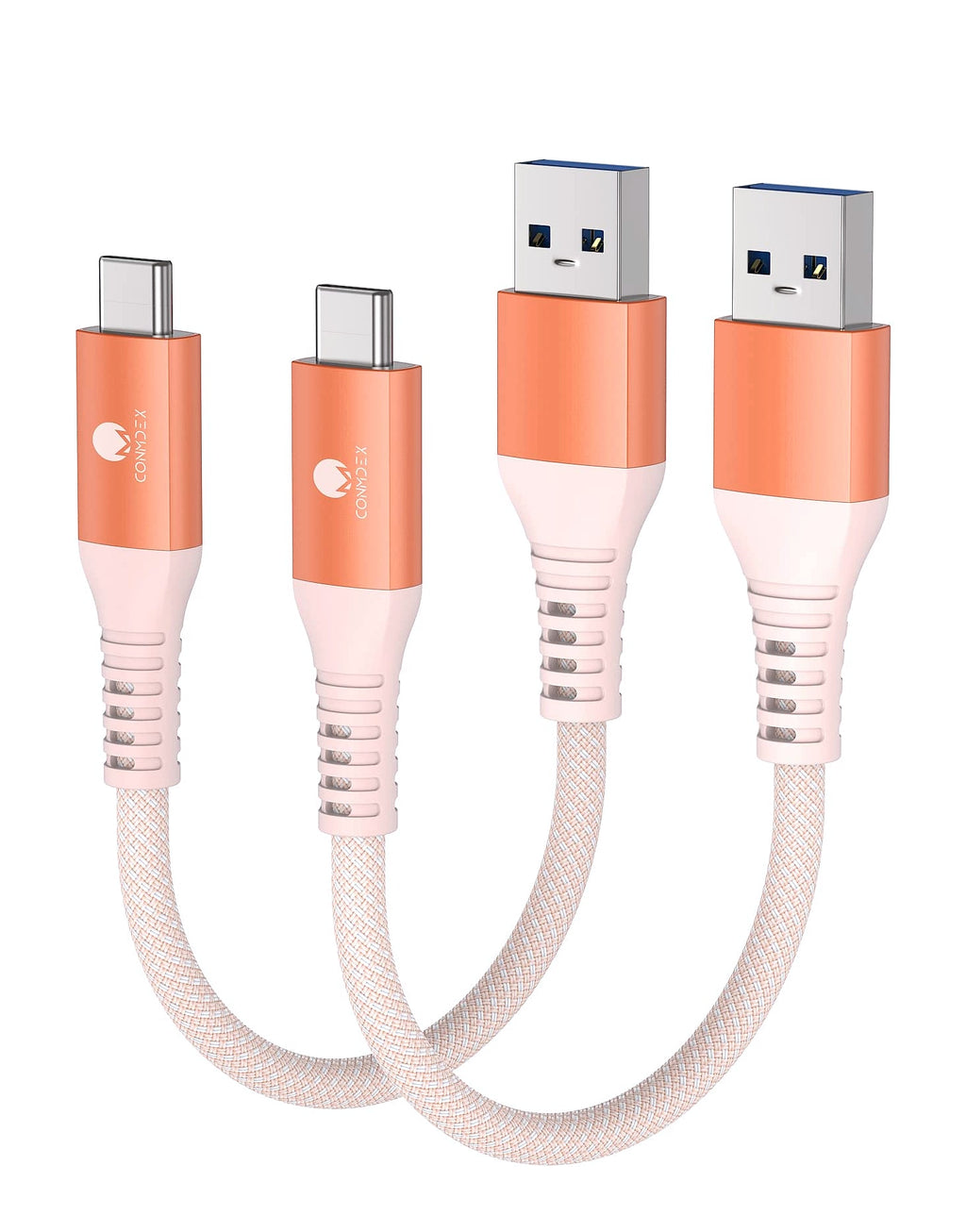 CONMDEX USB A to USB C Cable 2ft 2-Pack 10Gbps Fast Charging
