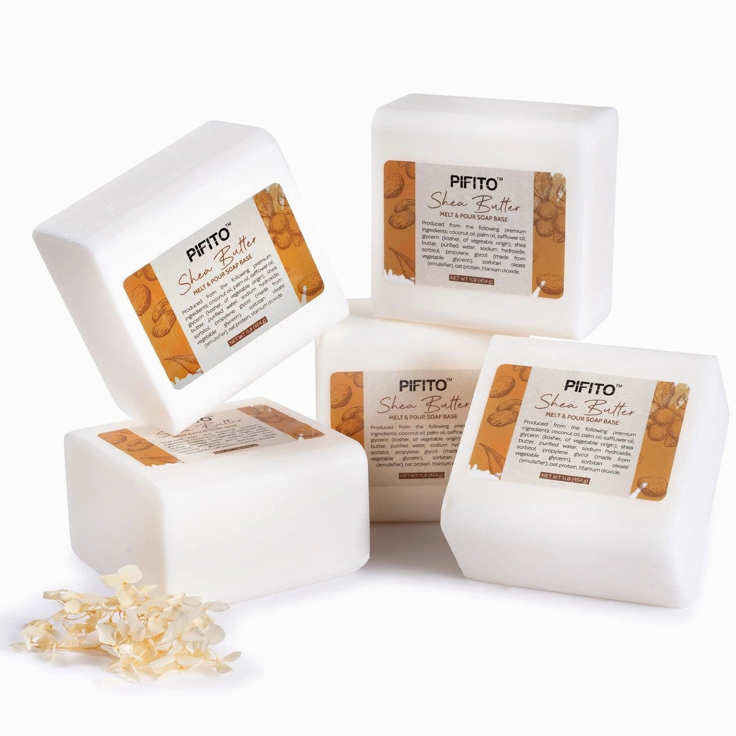 Pifito Shea Butter Melt & Pour Soap Base 80 Ounce (Pack of 1)