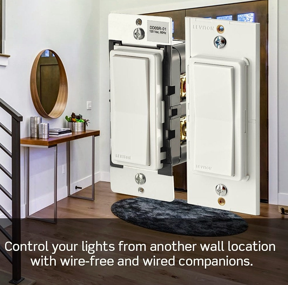 Leviton D215S-1RW Decora Smart Wi-Fi Switch, Matter Compatible