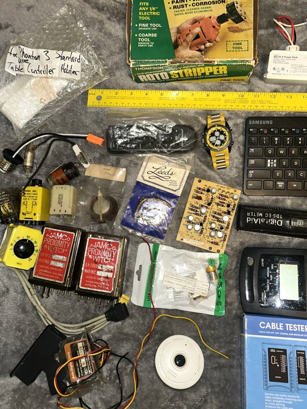 Junk Drawer Mixed Lot of Electronics Gadgets As-Is Used Untested Parts Repair