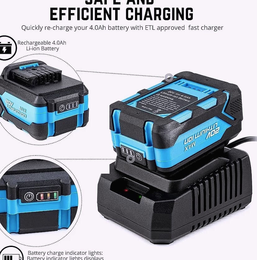 Kankeirr Cordless Rotary Hammer Drill 20V Li-ion