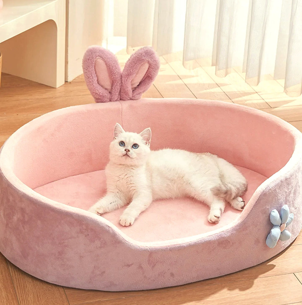 Soft Detachable Pet Bed for Dogs and Cats, Washable