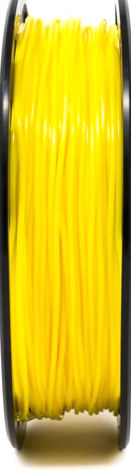 Flexible TPU 3D Printer Filament 1.75mm, 200g Yellow - High Elasticity