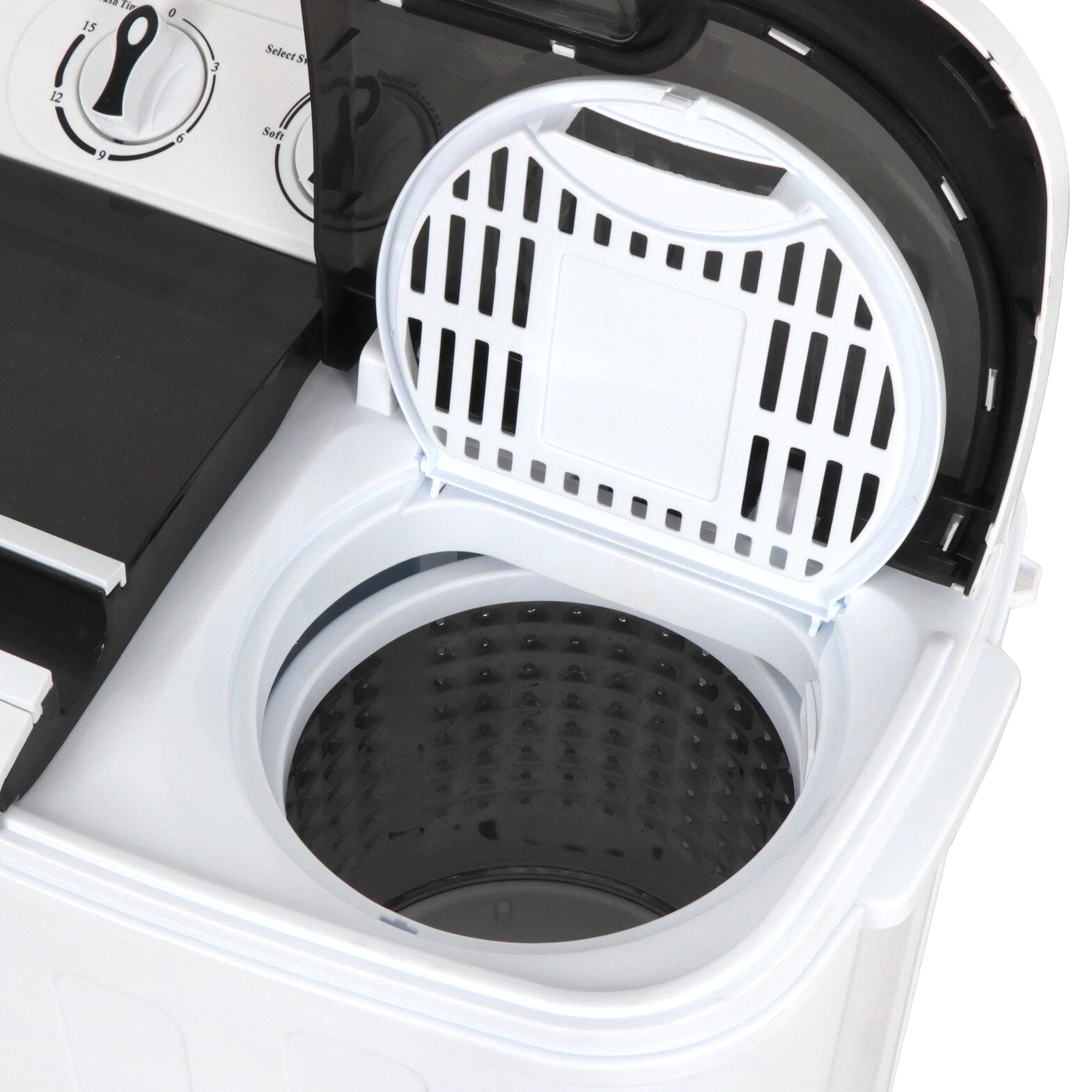 White Compact Portable Washer & Dryer with Mini Washing Machine and Spin Dryer