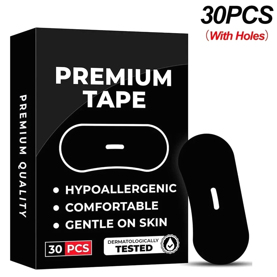 30-120 Strips Gentle Mouth Tape for Sleep – Soft Hypoallergenic Lip Support