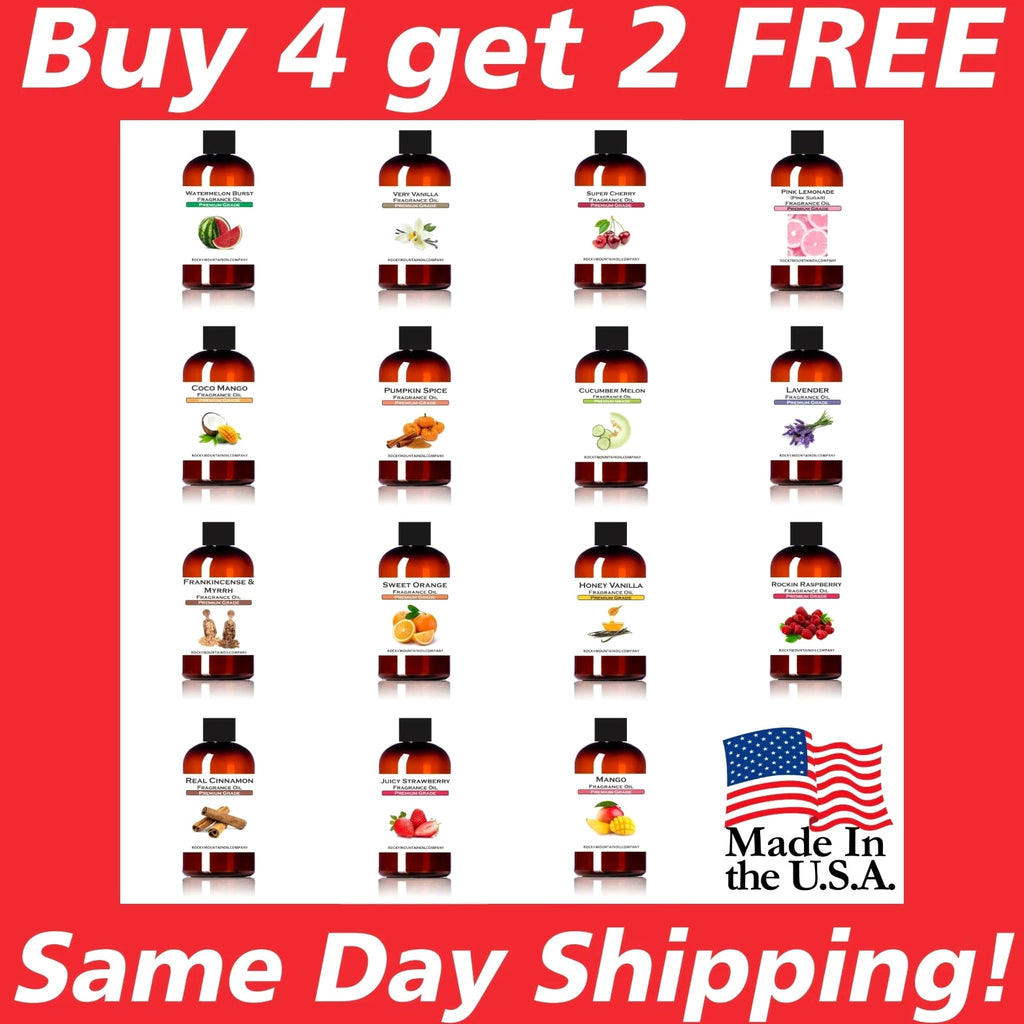 Fragrance Oil for Candles, Soap Making, Burners, Incense, Diffuser Lot Set