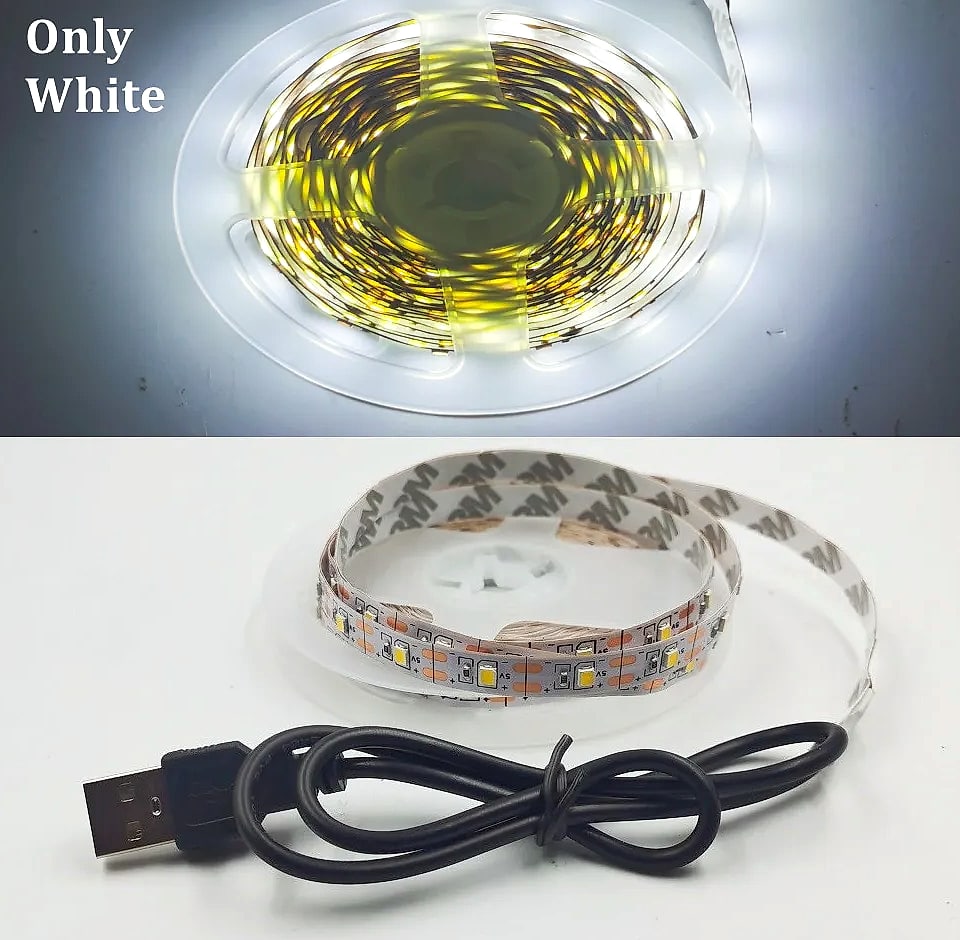 WIXOLighting 5M USB LED Strip Light 5V 3528 SMD