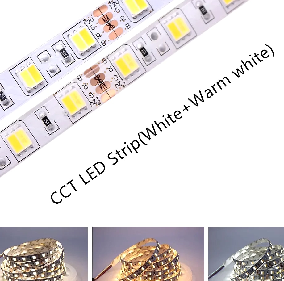 taslauk 5M 5050 SMD LED Strip RGB RGBW RGBWW 12V 24V