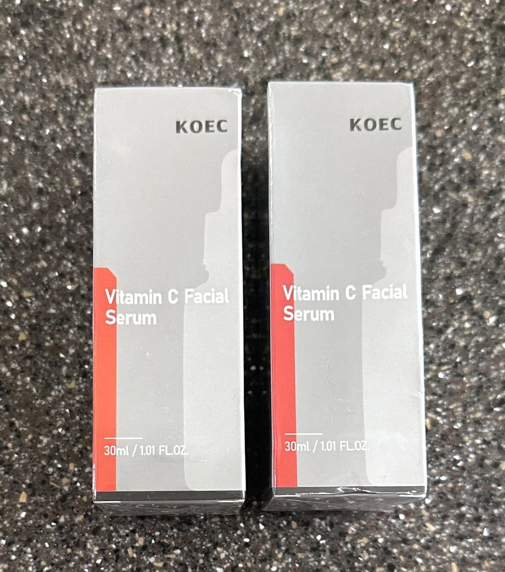 2 x KOEC Vitamin C Facial Serum, 30ml / 1.01oz Each - New Sealed Exp 10/29