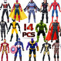 MUKSSE 14 pcs Big Set Superhero Action Figures – Collectible Models 6.5-inche...