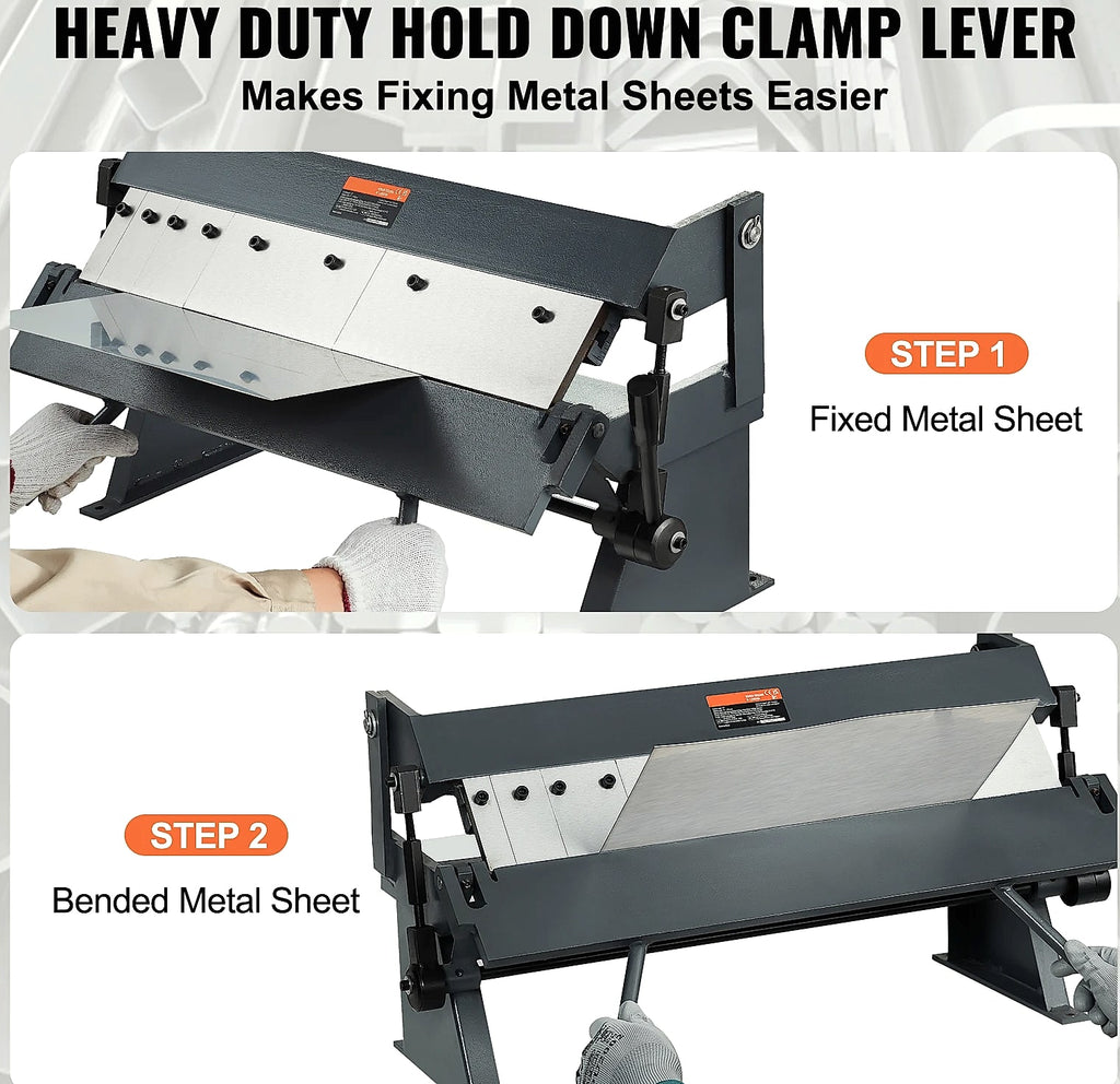 SucceBuy Box Pan Brake 24in 36in 48in Sheet Metal Bender