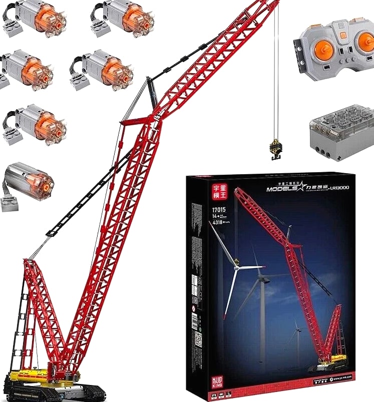 Mould King 17015 Crawler Crane Building Block Remote Control Construction Set