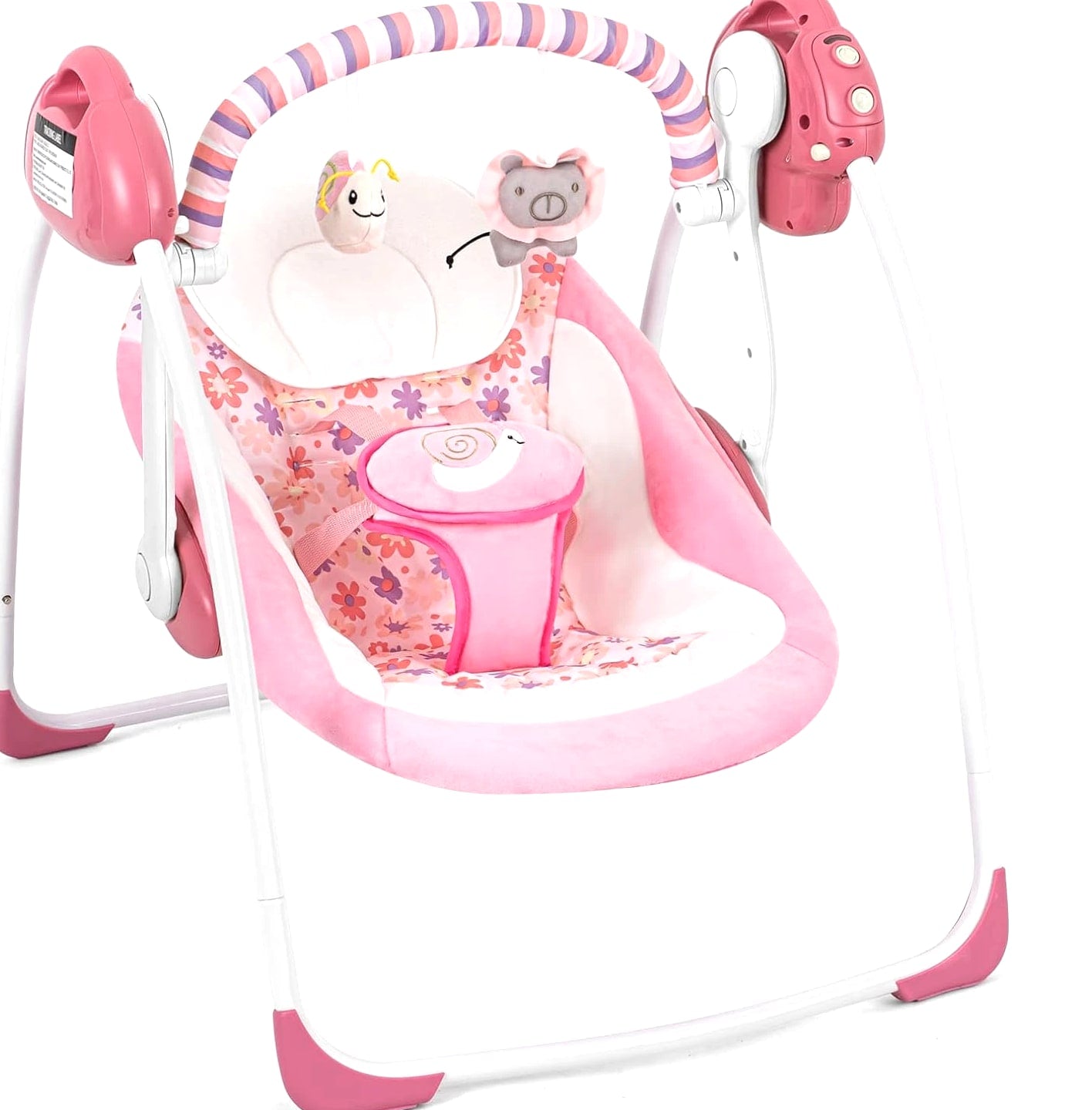 Baby Swings for Infants, Powered by Power Cord (Included) and Batteries for Indo