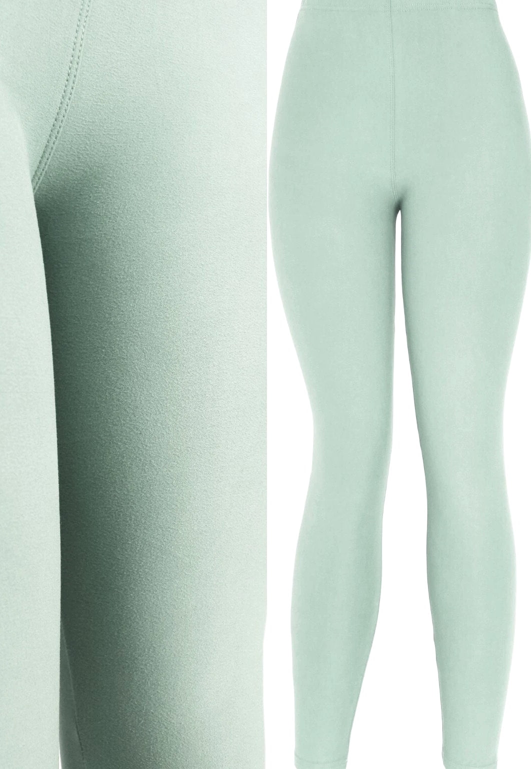 Ultra Soft Solid Brushed Basic Full Regular/Plus Size Leggings Classic Leggings