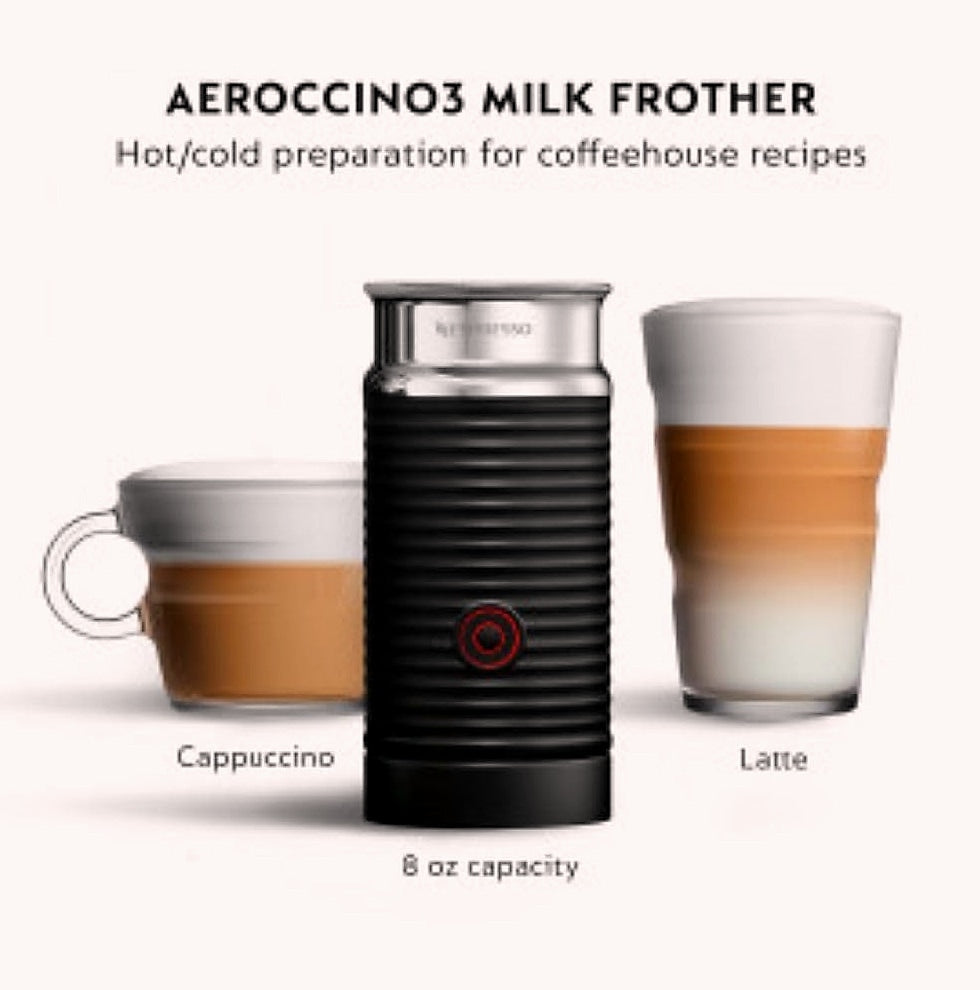 Nespresso Vertuo Coffee and Espresso Maker with Aeroccino Milk Frother