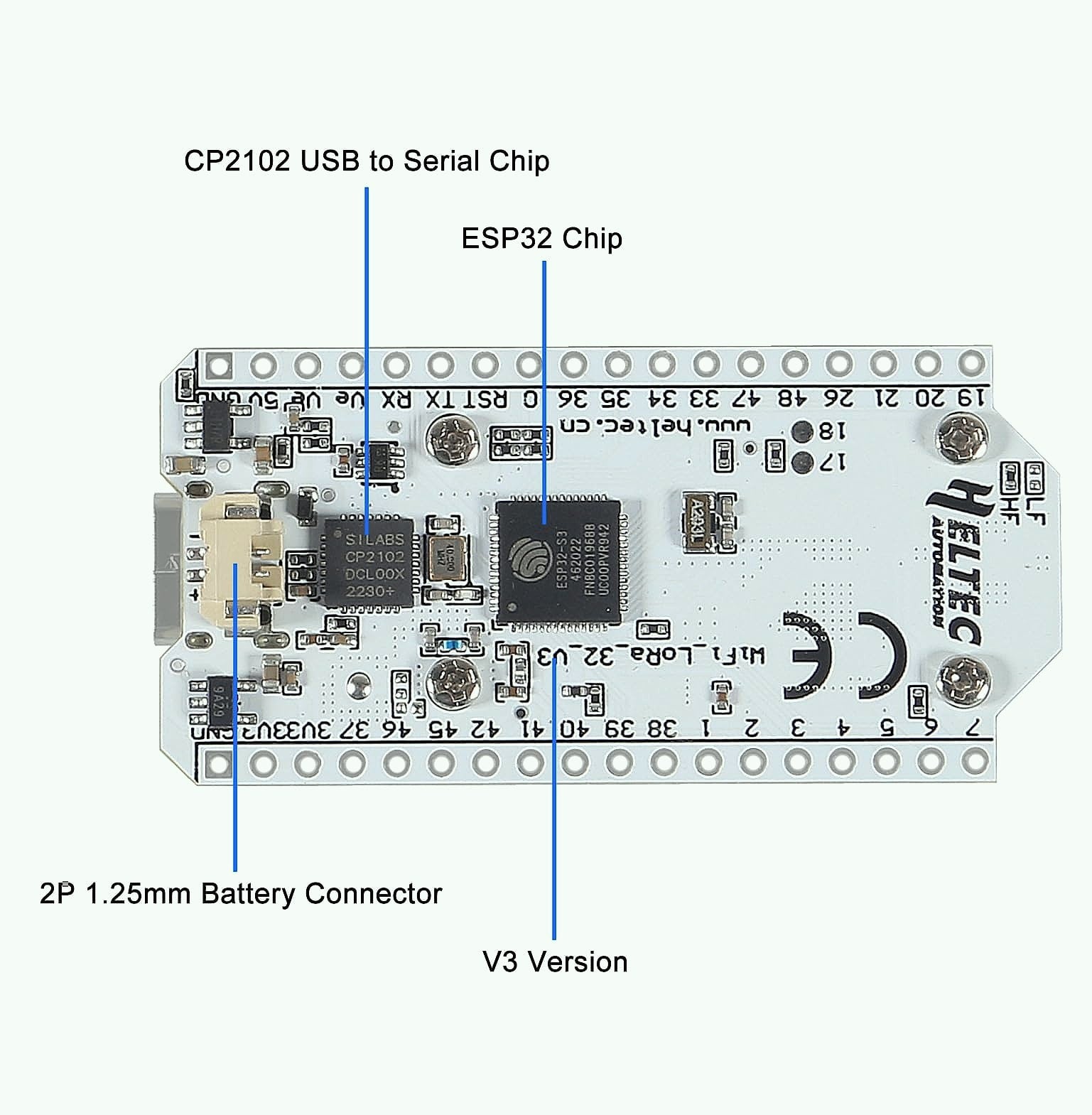 AITRIP ESP32-S3 LoRa V3 Development Board 915MHz WiFi BLE