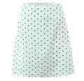 YENKYE Women Vintage Polka Dot A-Line Knee Skirt