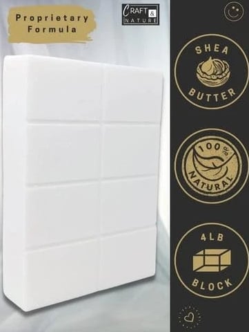 4 Lb All Natural Shea Butter Moisturizing Glycerin Melt And Pour Soap Base