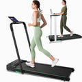 Strol 2E Smart 2-in-1 Folding Treadmill, Compact Walking Pad with Safety Handrails