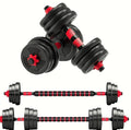 Adjustable Dumbbell to Barbell Set 5-44lbs Home Gym