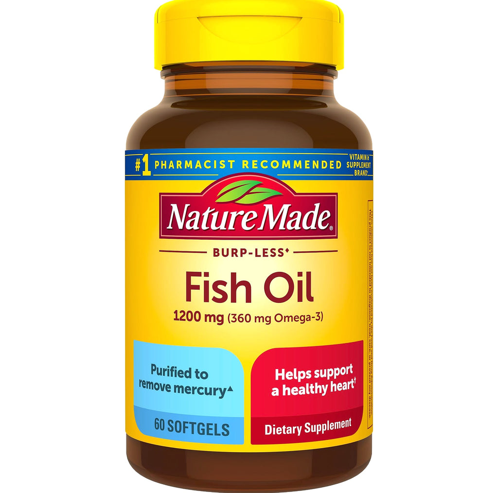 Nature Made Fish Oil 1200 mg Omega 3 Softgels, 230 Count