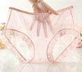 US XL=Asia 3XL Khaki Sexy Sheer Briefs Underpants Transparent Panties - Underwear