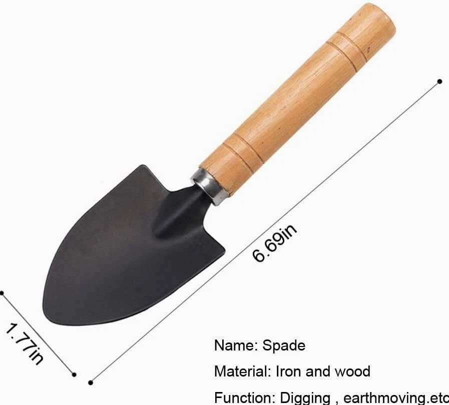 3pcs Garden Tools Set Mini Trowel Rake Shovel For Small Pot Plants Home Kit