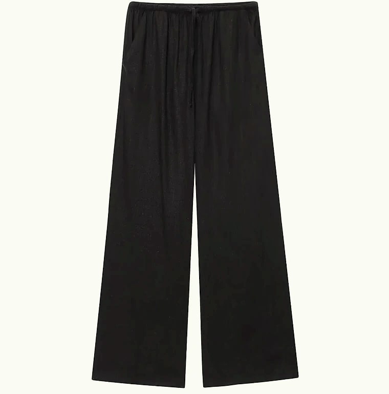 HXAO Women's Baggy Wide Linen Pants High Waist Casual