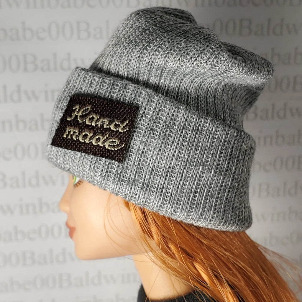 HAT ~ (B)~ FITS 11.5" FASHION DOLL GRAY KNIT BEANIE CAP ACCESSORY CLOTHING