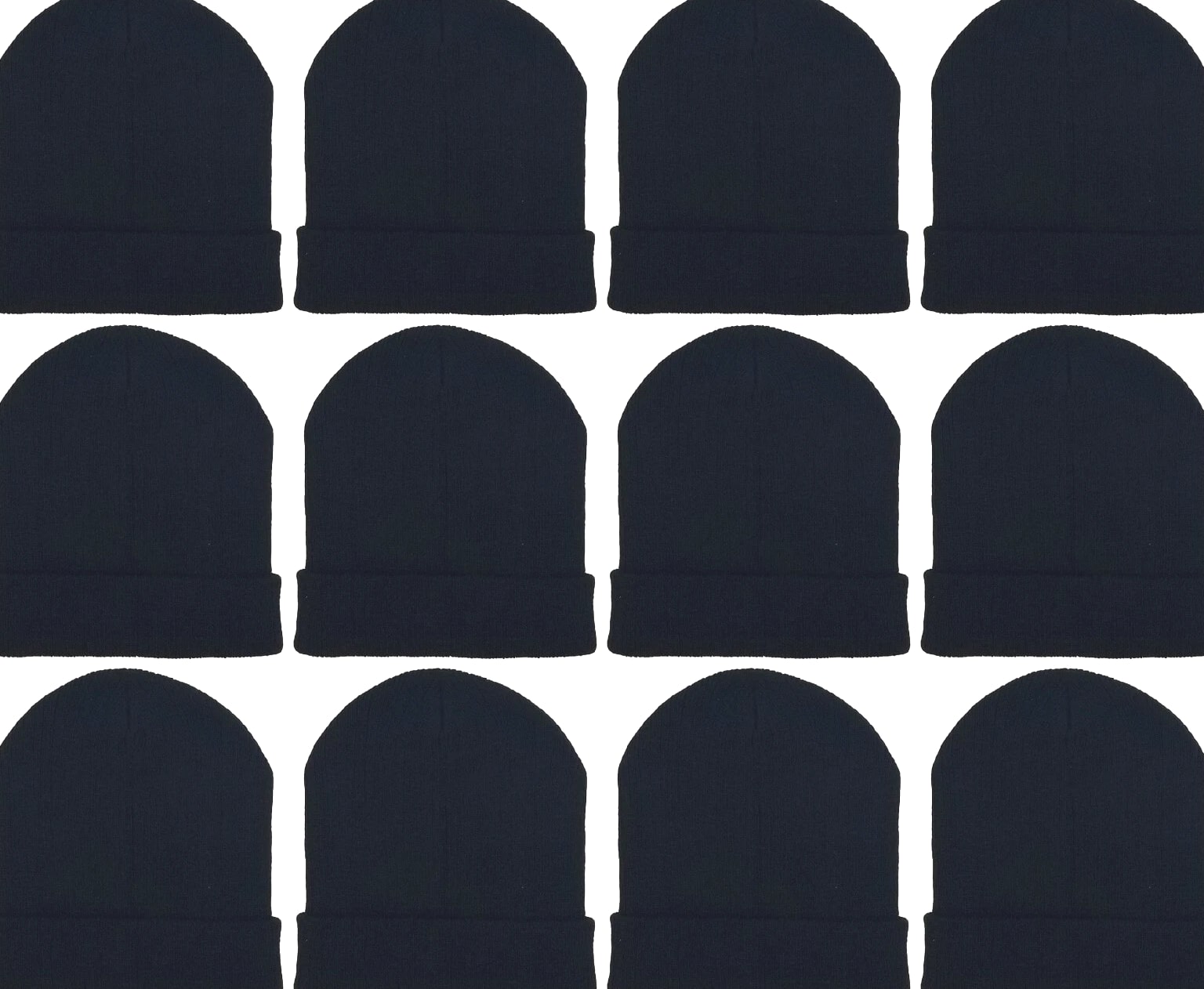 Bulk Winter Beanie Hats for Men Women,  Knit Cuffed Skull Cap Toque Toboggans