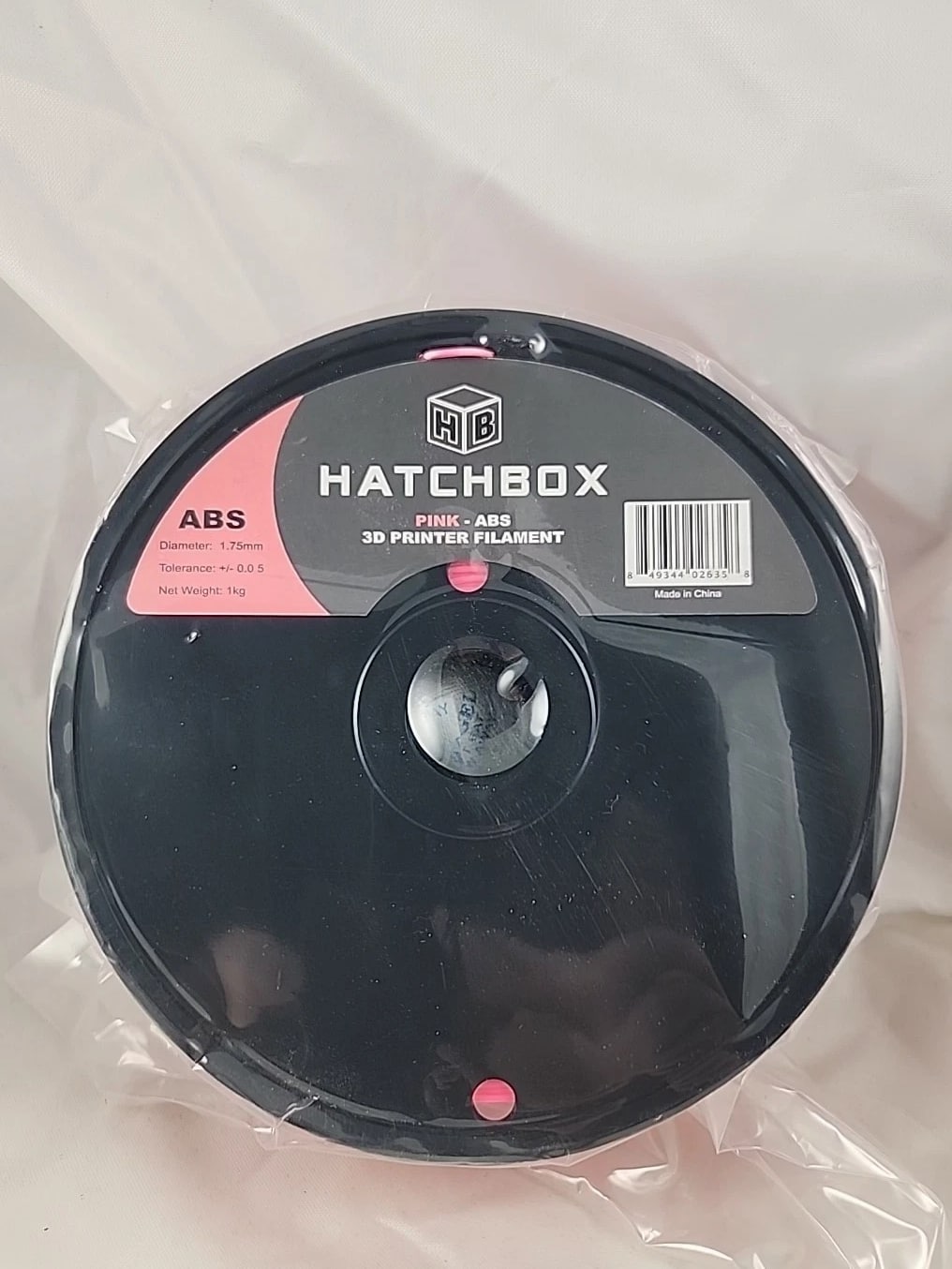 HATCHBOX ABS 1.75mm 3D Printer Filament Pink, 1kg Spool