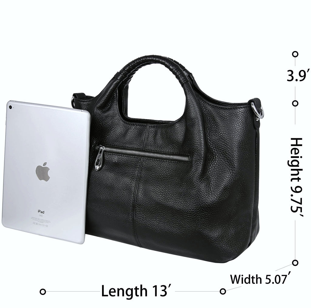 Iswee Leather Crossbody Purse with Silk Scarf Neck Strap