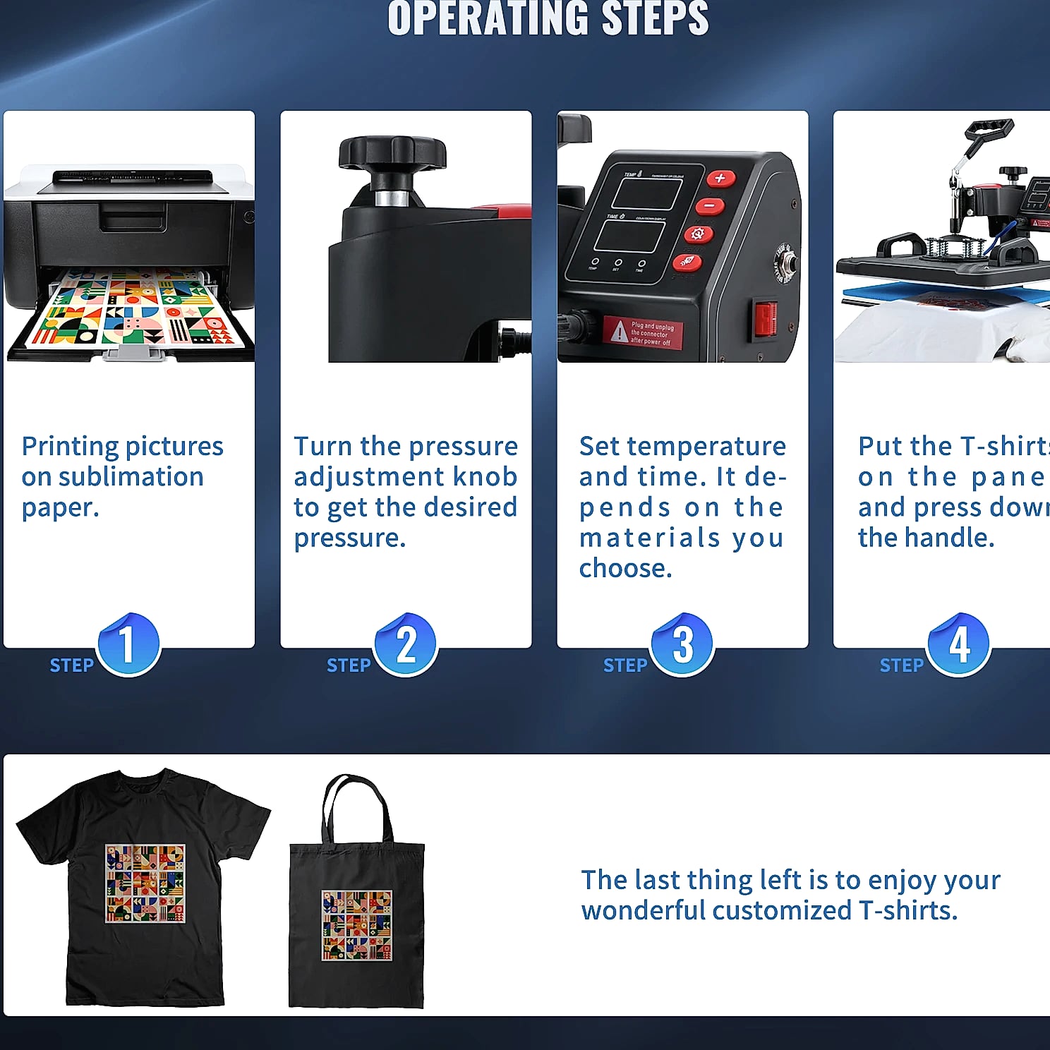 SucceBuy 5-in-1 Heat Press Machine 12x15in Clamshell